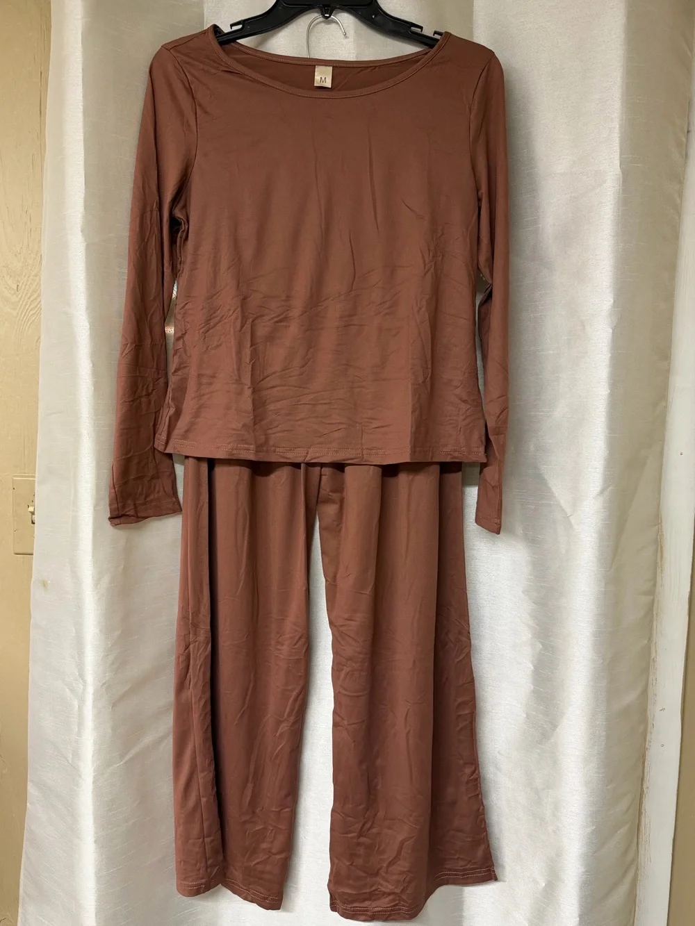 NWOT Women's Long Sleeve Lounge Set - Rust